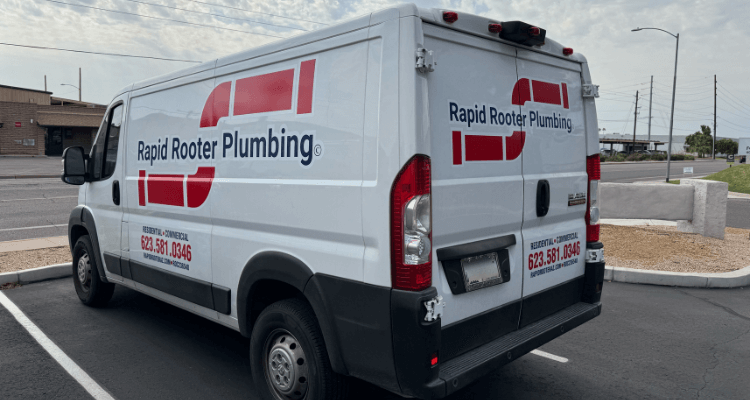 Rapid Rooter Plumbing Truck Picture